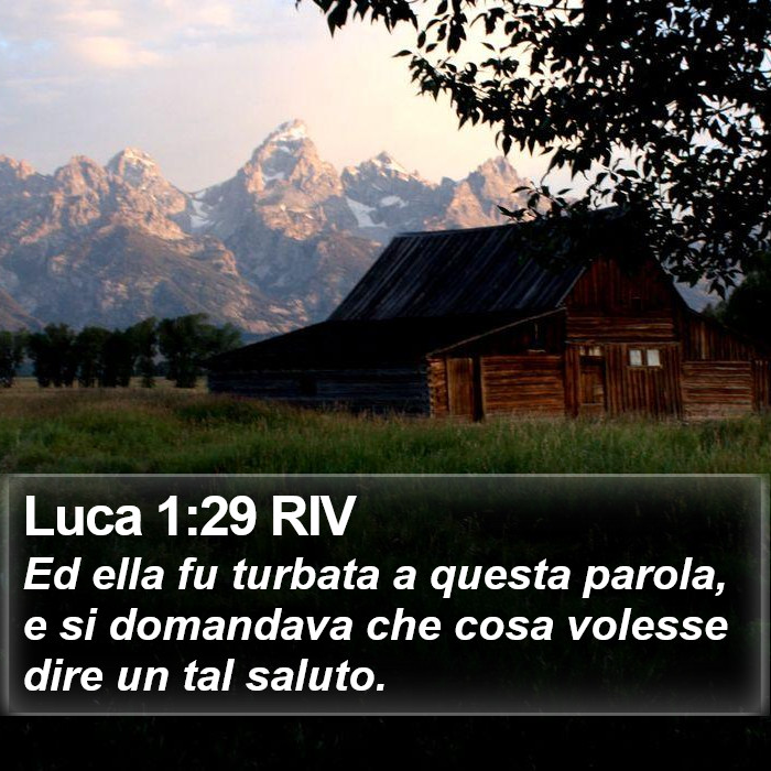 Luca 1:29 RIV Bible Study