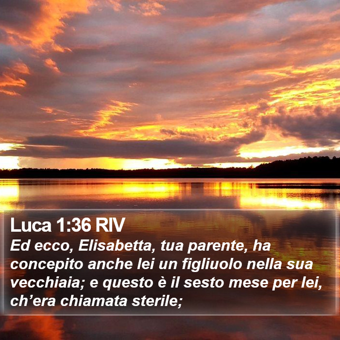 Luca 1:36 RIV Bible Study