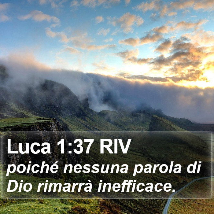 Luca 1:37 RIV Bible Study