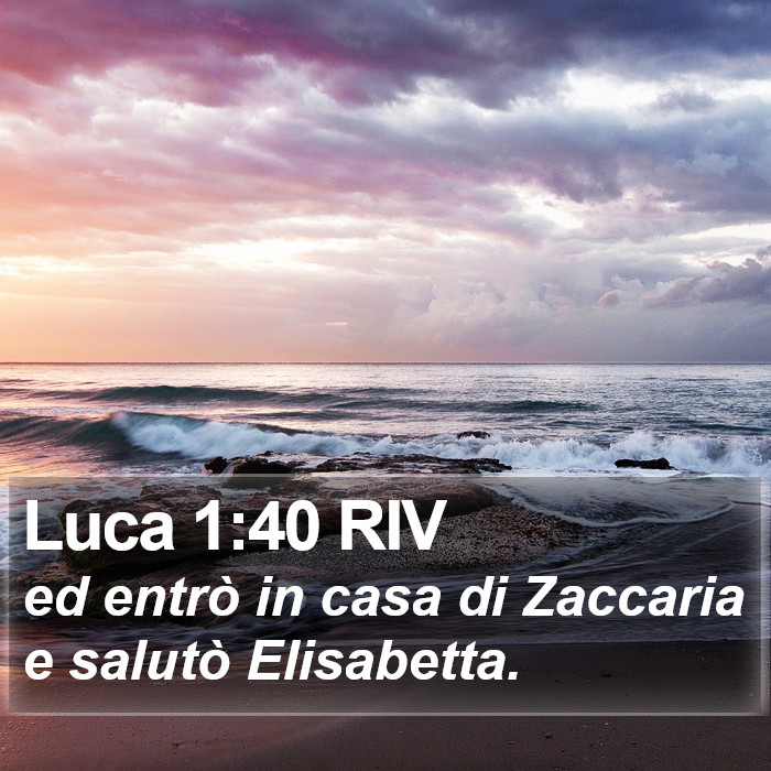 Luca 1:40 RIV Bible Study