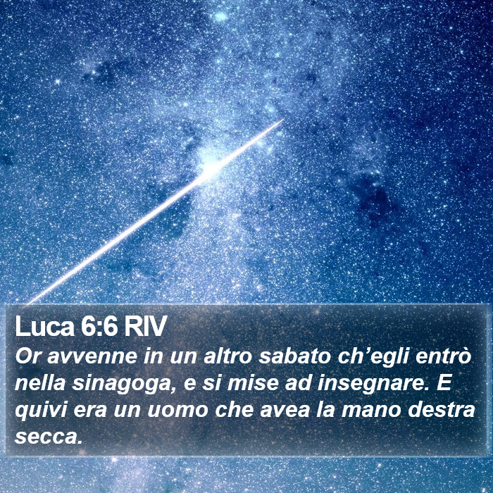 Luca 6:6 RIV Bible Study
