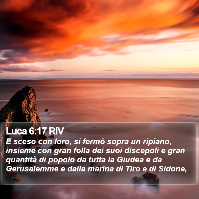 Luca 6:17 RIV Bible Study