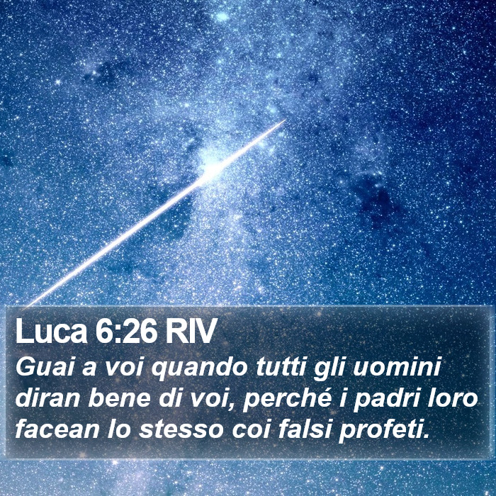 Luca 6:26 RIV Bible Study