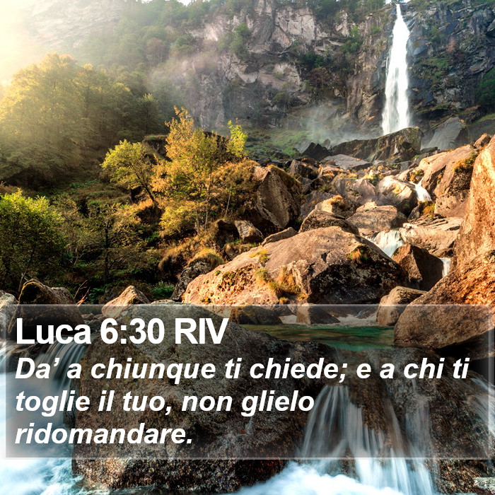 Luca 6:30 RIV Bible Study