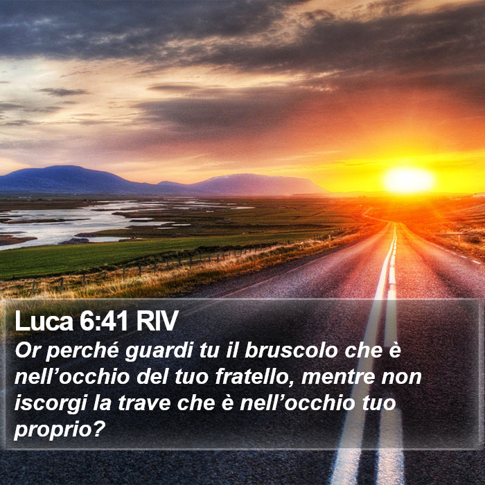Luca 6:41 RIV Bible Study