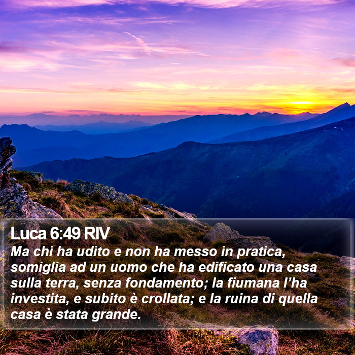 Luca 6:49 RIV Bible Study