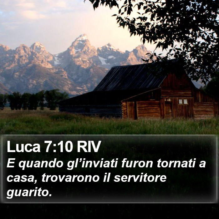 Luca 7:10 RIV Bible Study