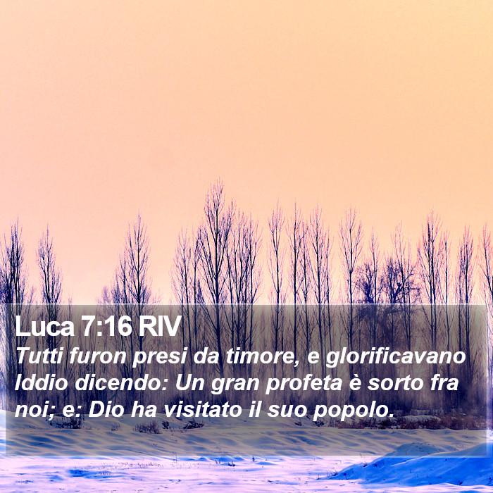 Luca 7:16 RIV Bible Study