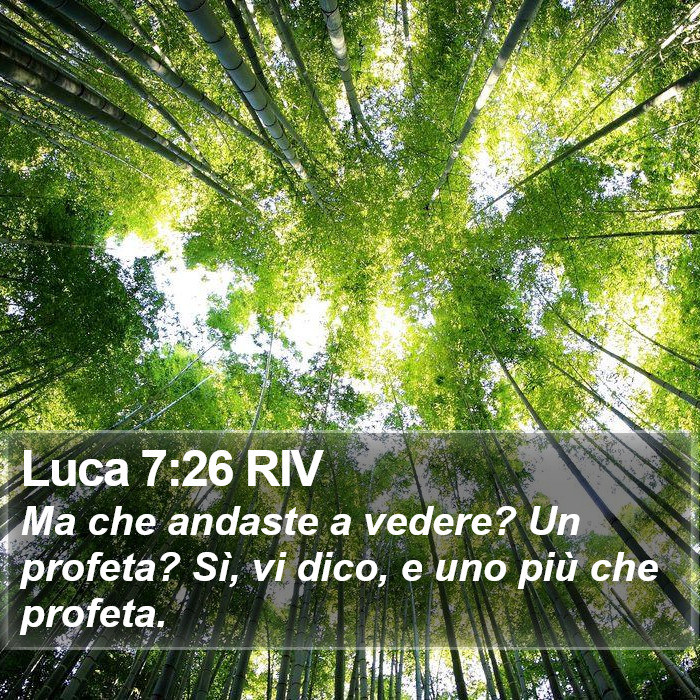 Luca 7:26 RIV Bible Study