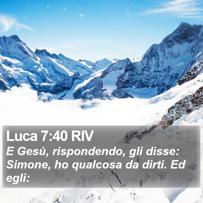 Luca 7:40 RIV Bible Study