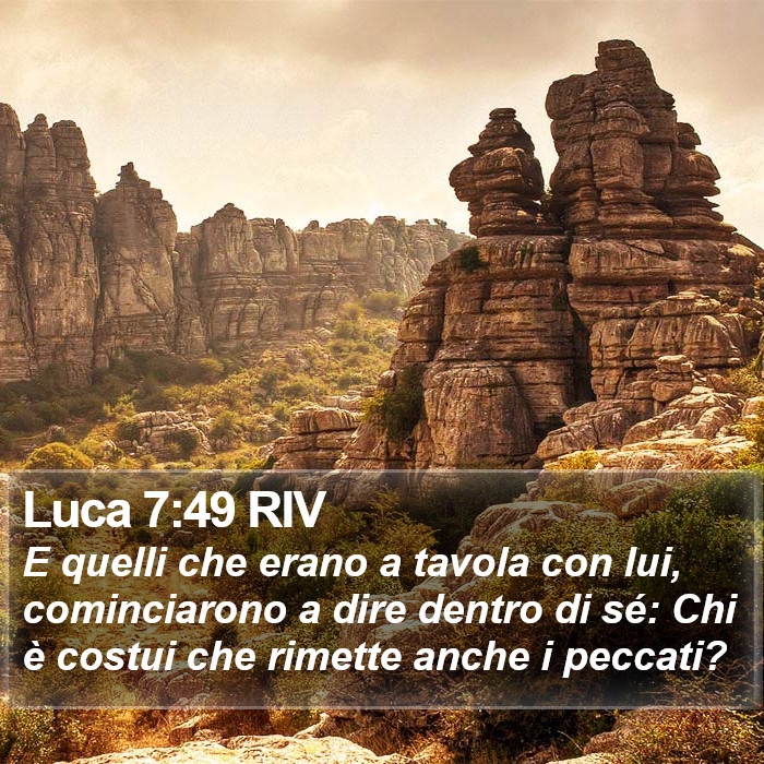 Luca 7:49 RIV Bible Study