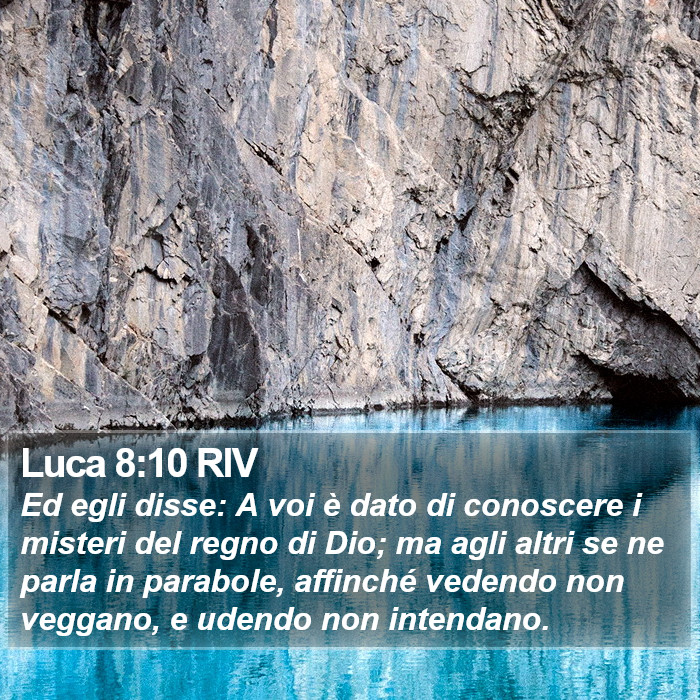 Luca 8:10 RIV Bible Study