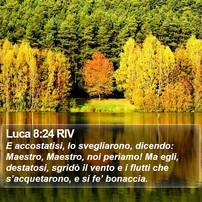 Luca 8:24 RIV Bible Study