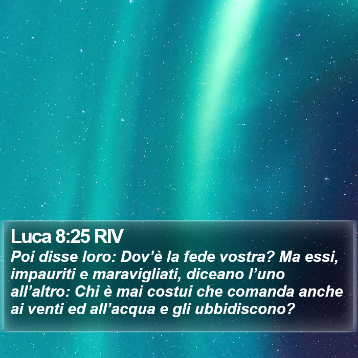 Luca 8:25 RIV Bible Study