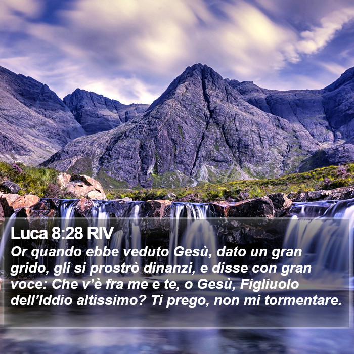 Luca 8:28 RIV Bible Study