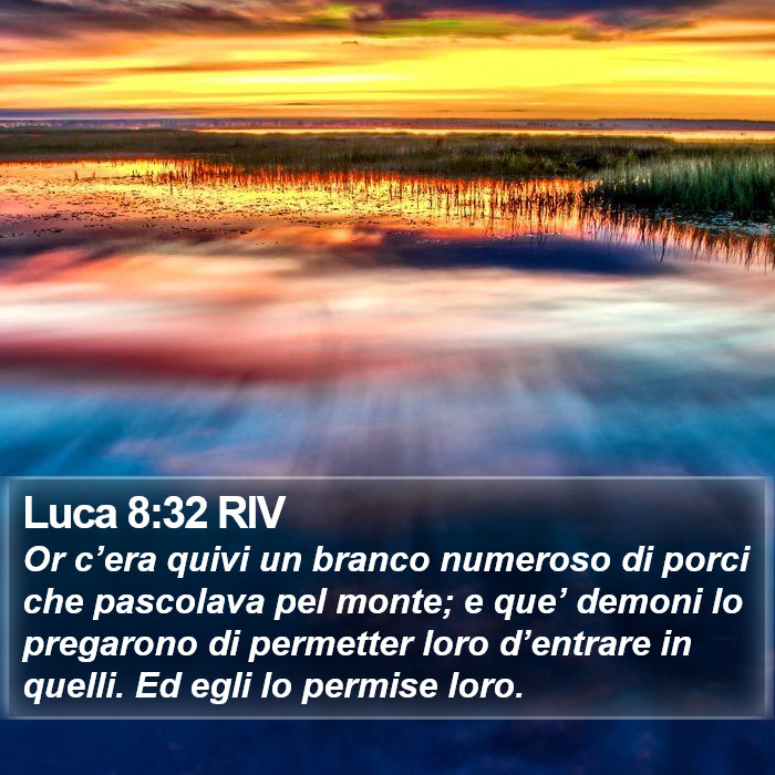 Luca 8:32 RIV Bible Study