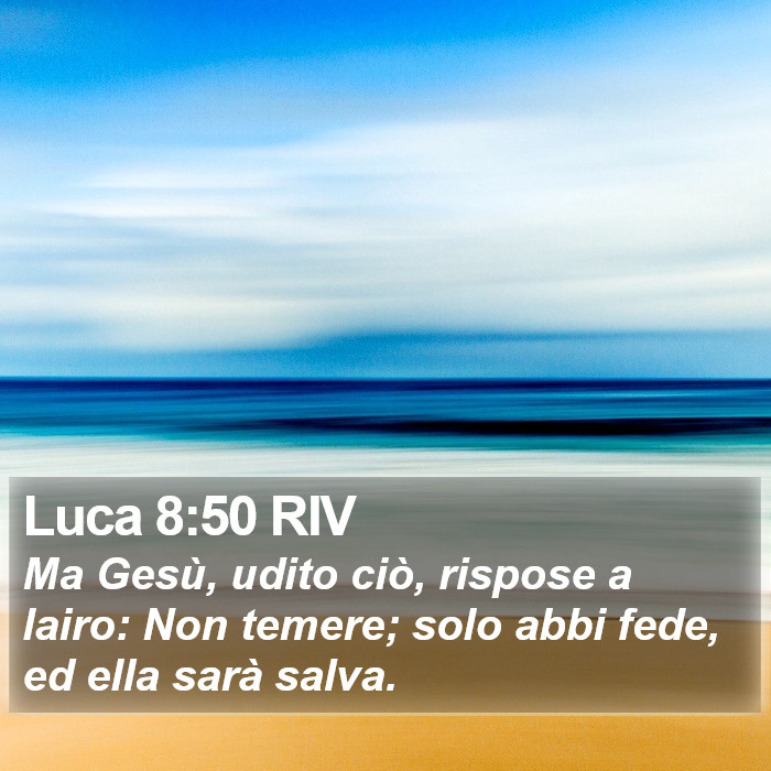 Luca 8:50 RIV Bible Study