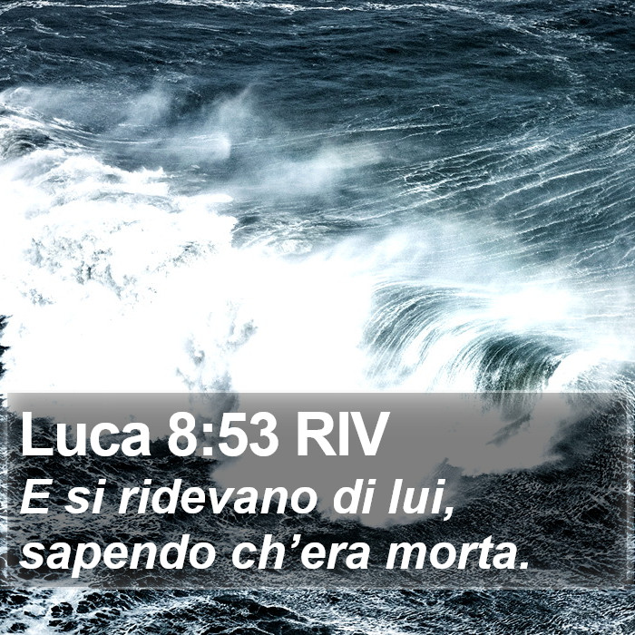 Luca 8:53 RIV Bible Study