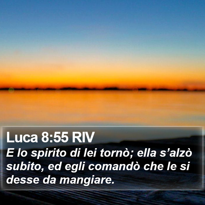 Luca 8:55 RIV Bible Study