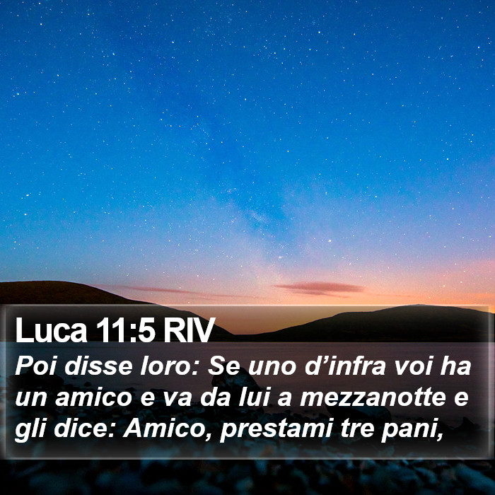 Luca 11:5 RIV Bible Study