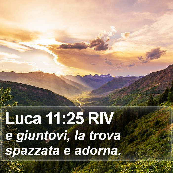 Luca 11:25 RIV Bible Study