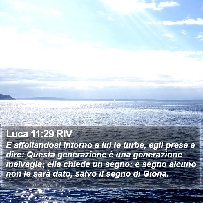 Luca 11:29 RIV Bible Study