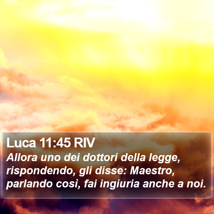 Luca 11:45 RIV Bible Study