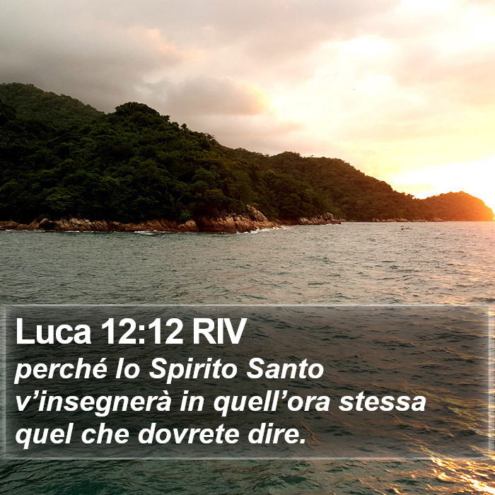 Luca 12:12 RIV Bible Study