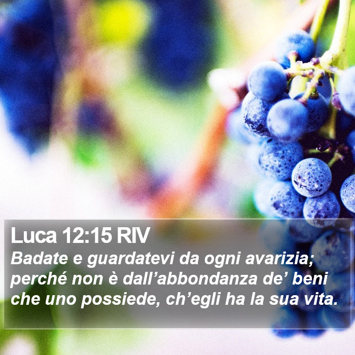 Luca 12:15 RIV Bible Study