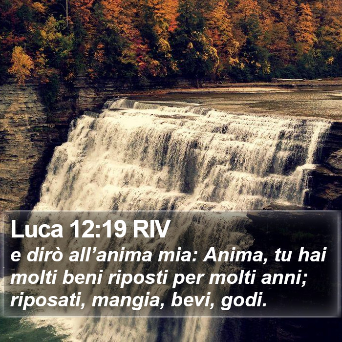 Luca 12:19 RIV Bible Study