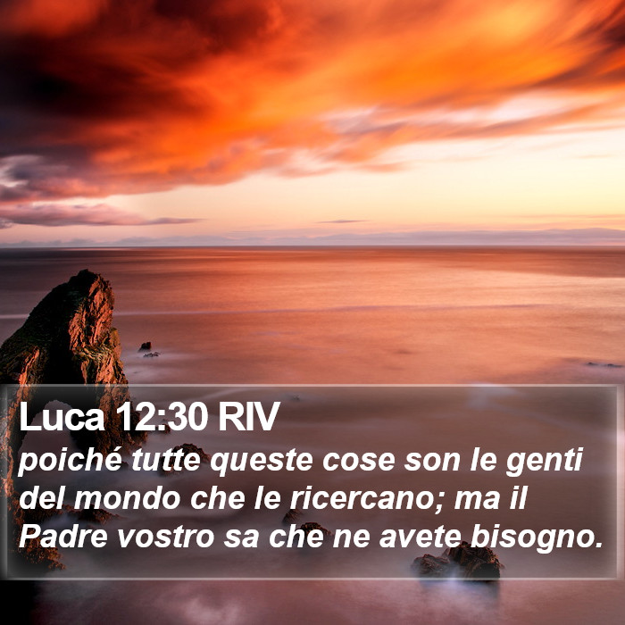 Luca 12:30 RIV Bible Study