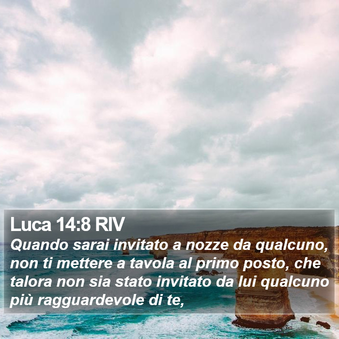 Luca 14:8 RIV Bible Study