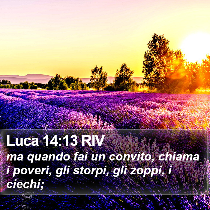 Luca 14:13 RIV Bible Study