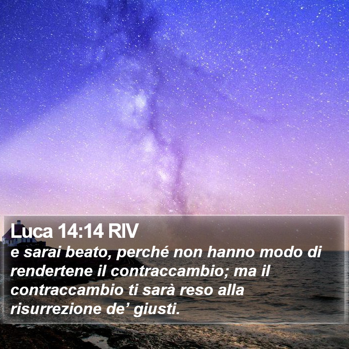 Luca 14:14 RIV Bible Study