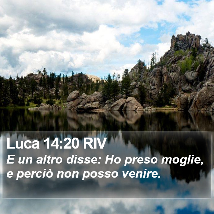 Luca 14:20 RIV Bible Study