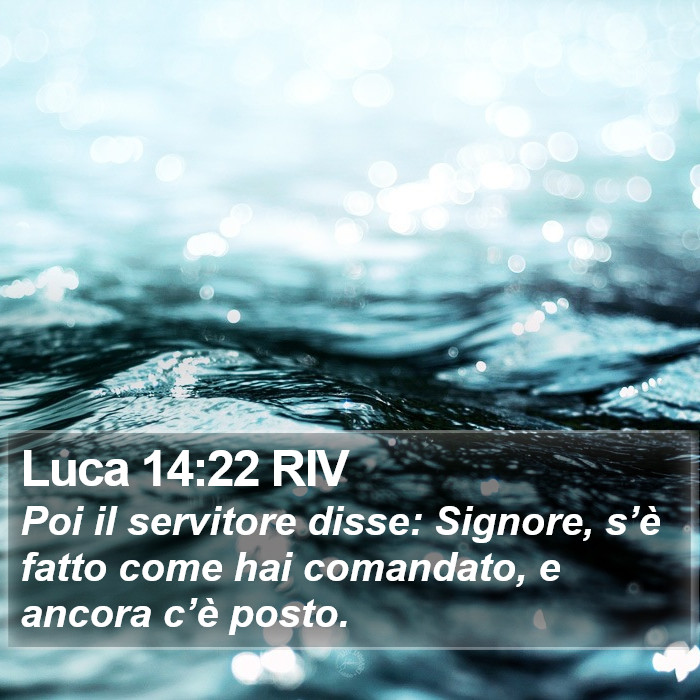 Luca 14:22 RIV Bible Study