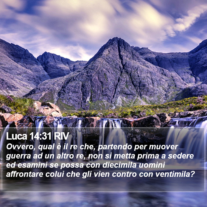 Luca 14:31 RIV Bible Study