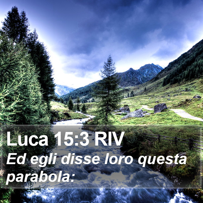 Luca 15:3 RIV Bible Study