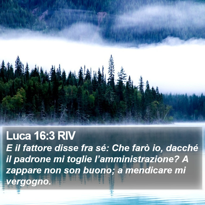 Luca 16:3 RIV Bible Study
