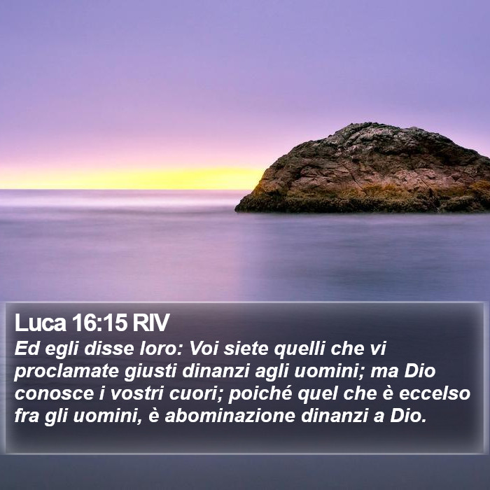 Luca 16:15 RIV Bible Study