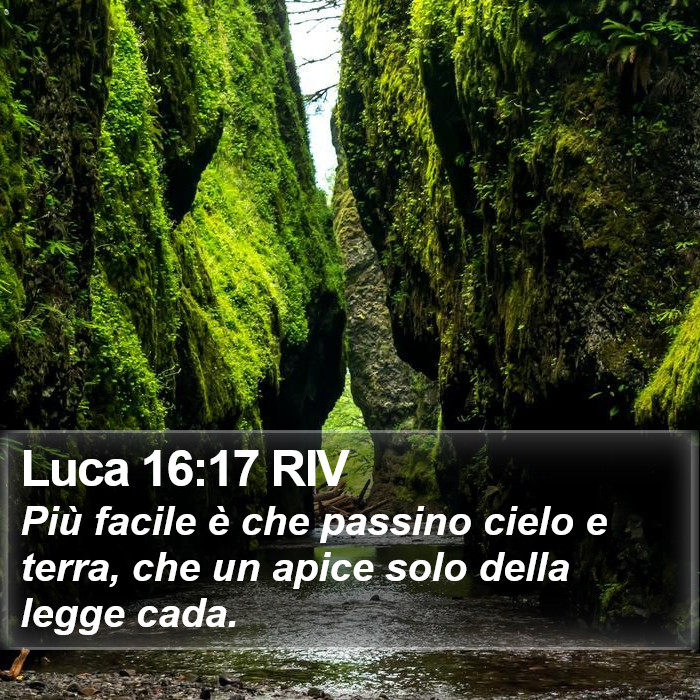 Luca 16:17 RIV Bible Study