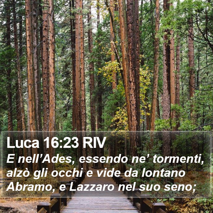 Luca 16:23 RIV Bible Study