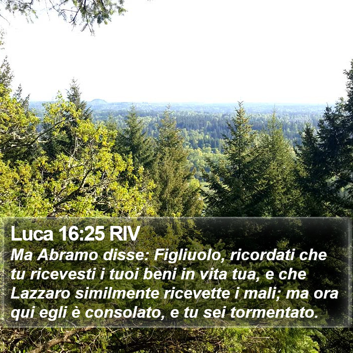 Luca 16:25 RIV Bible Study