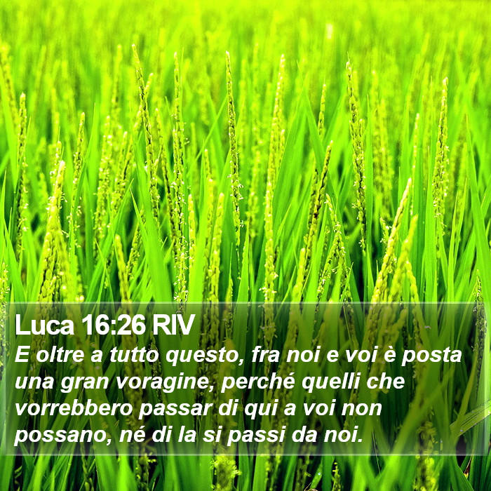 Luca 16:26 RIV Bible Study