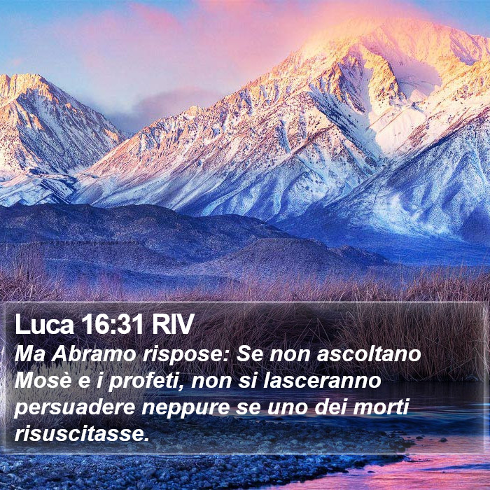 Luca 16:31 RIV Bible Study
