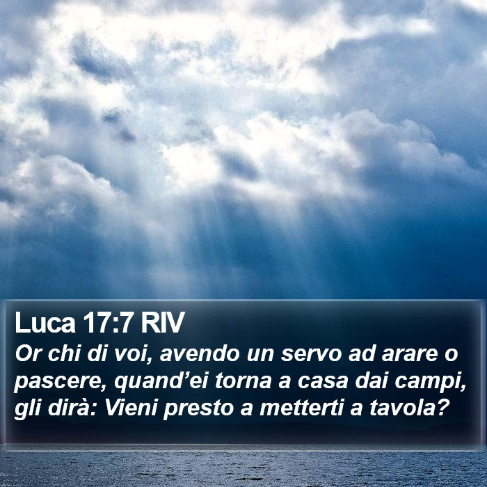 Luca 17:7 RIV Bible Study