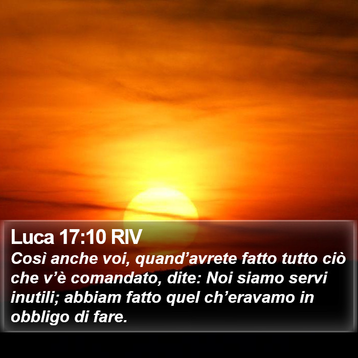 Luca 17:10 RIV Bible Study