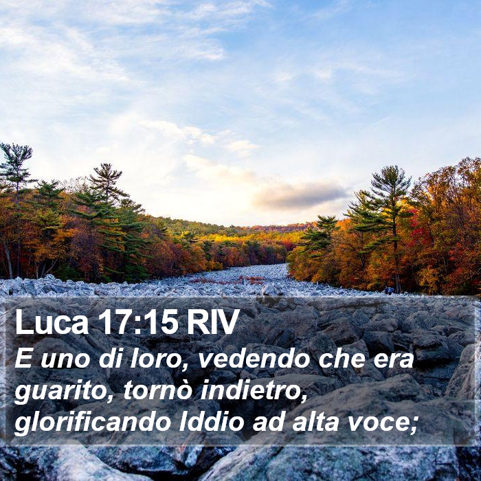Luca 17:15 RIV Bible Study