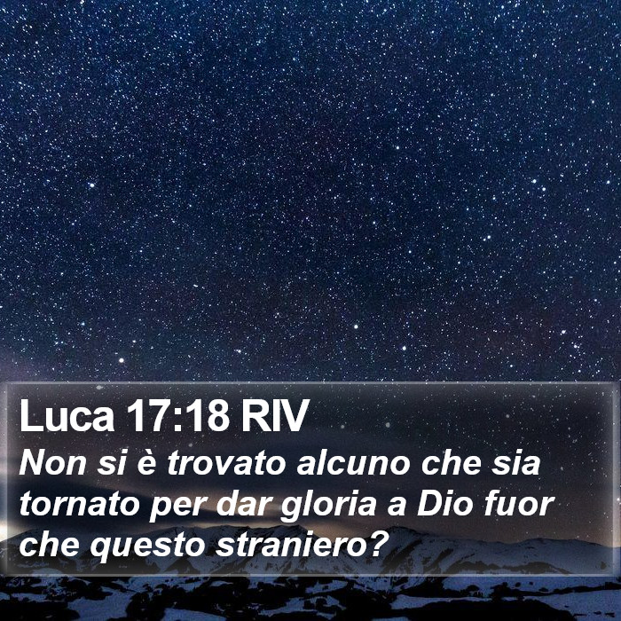 Luca 17:18 RIV Bible Study
