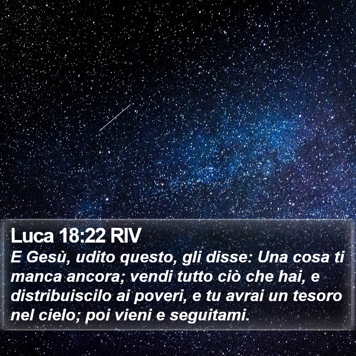Luca 18:22 RIV Bible Study
